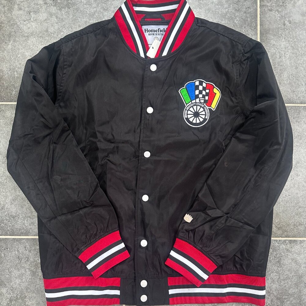 NWT New Indiana University Little 500 Jacket  Homefield Apparel IU Hoosiers Red